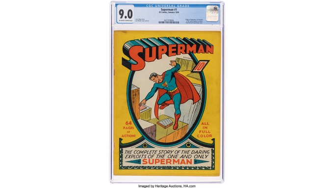 A 1939 ‘Superman’ No. 1 Is Now the Most Expensive Comic Book Ever Sold