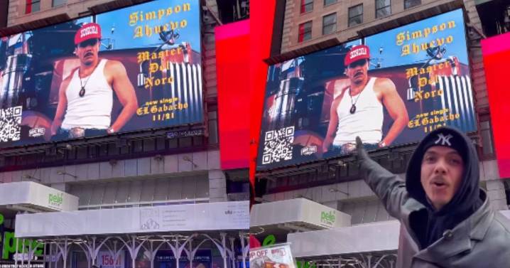 El rapero sonorense, Simpson Ahuevo, conquista Times Square con su nuevo álbum “Somos Noro”