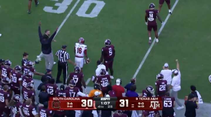 No. 3 Texas A&M pulls off biggest comeback in school history to beat South Carolina 31