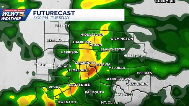 Soaking rain, thunderstorms push through Cincinnati region