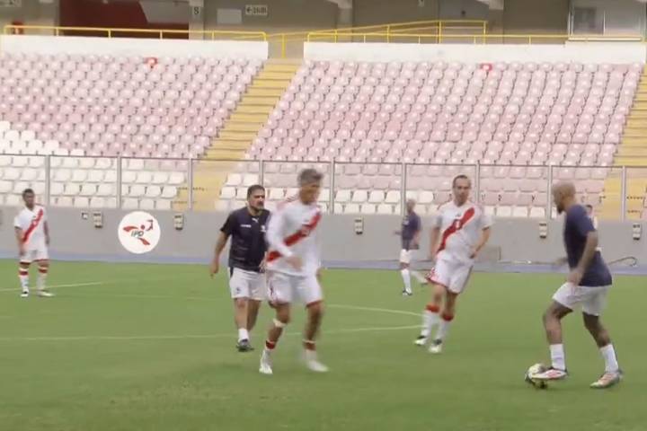 Presidente José Jerí participó en partido de leyendas Perú vs. Conmebol