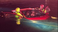 2 people rescued after car crashes into pond in Greenfield