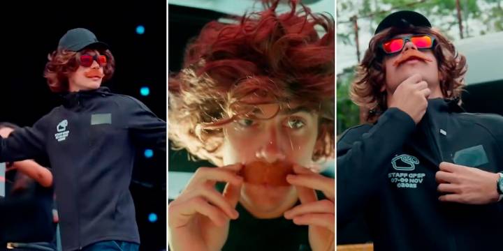 Franco Colapinto se disfrazó, se mezcló entre sus seguidores y sorprendió a todos en el escenario del fan zone del GP de Brasil