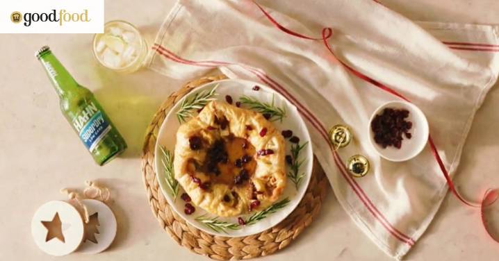 Cranberry and brie wreath