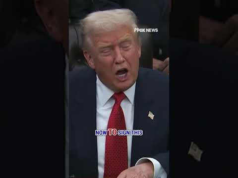 BREAKING: President Trump signs bill to end the government shutdown #shorts #fox #us #news