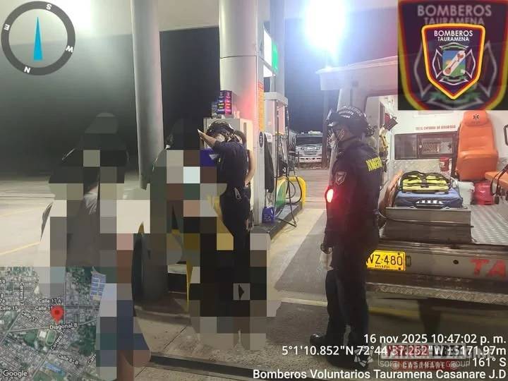 Ladrón le propinó herida con arma de fuego en el rostro al islero de una estación de servicio de combustible de Tauramena