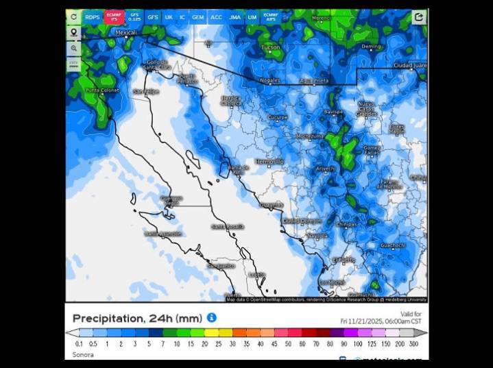 Sonora se Prepara para un Desplome de Temperatura y Alerta por Nieve