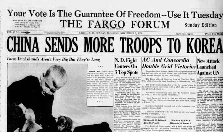 Today in History: Fargo man killed in Korean War mourned by loved ones