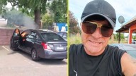 "Esto es una película de terror": Junior Playboy grabó el momento en que su vehículo comenzó a incendiarse de la nada