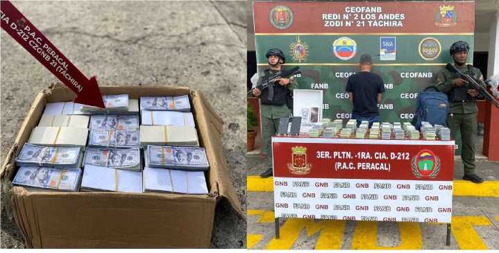 ¡Capturan en Táchira a colombiano con un arsenal de billetes falsos!