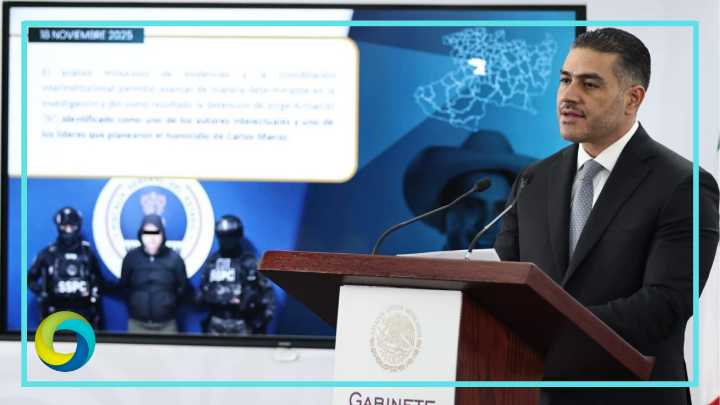 García Harfuch informa detención de autor intelectual de homicidio de Carlos Manzo