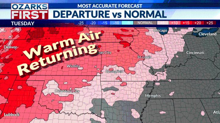 Late season surge to bring toasty temperatures to the Ozarks