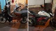 Hallaron dos motos con pedido activo y signos de adulteración en zona de pasillos
