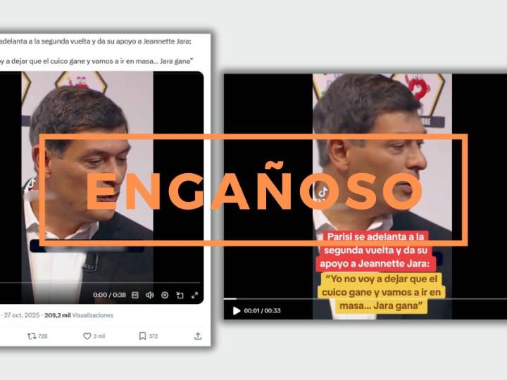 Comprueba: Parisi no dijo que apoyará a Jara en eventual balotaje de las Presidenciales