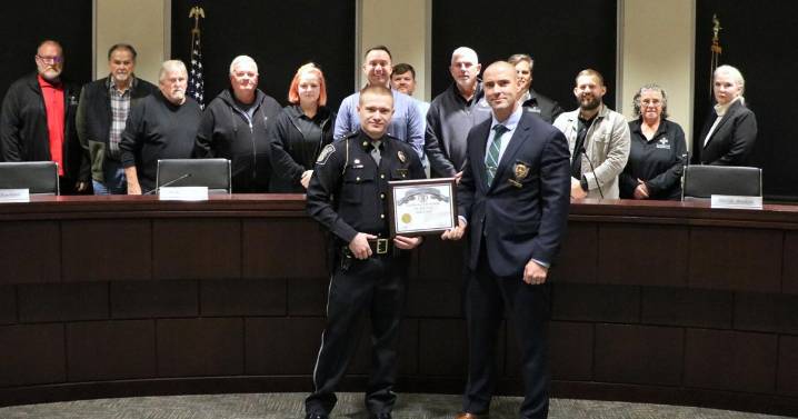 Sims honored at Somerset Council for SPD promotion