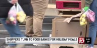 Shoppers turn to food banks for holiday meals amid uncertainty