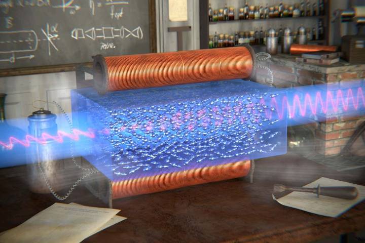 Light can influence the magnetic properties of some materials