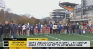 Fans begin to gather on the North Shore for College Gameday