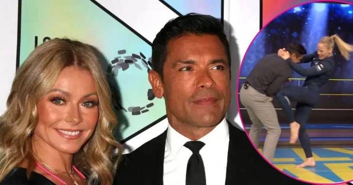 Mark Consuelos Gets 'Choked Out' on 'Live' by 'Terrifying' UFC Fighter as Wife Kelly Ripa Celebrates His Fate: Watch