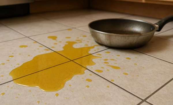 El súper truco para eliminar las manchas de aceite del piso