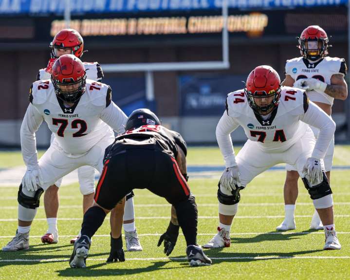 Adams grads Tim and Bob Anderson help anchor Ferris State’s ‘Nasty Boys’ offensive line