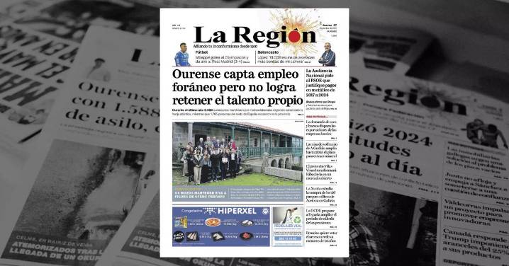 La portada de La Región de este jueves, 27 de noviembre