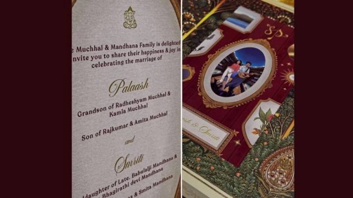 Cricket Smriti Mandhana Wedding Card Leaked? Fan Claims To Have Got Hold of India Women’s Cricketer and Palash Muchhal’s Marriage Invitation Card