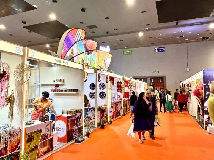 Assam Pavilion shines at IITF 2025 with tea, bamboo craft & cultural flair