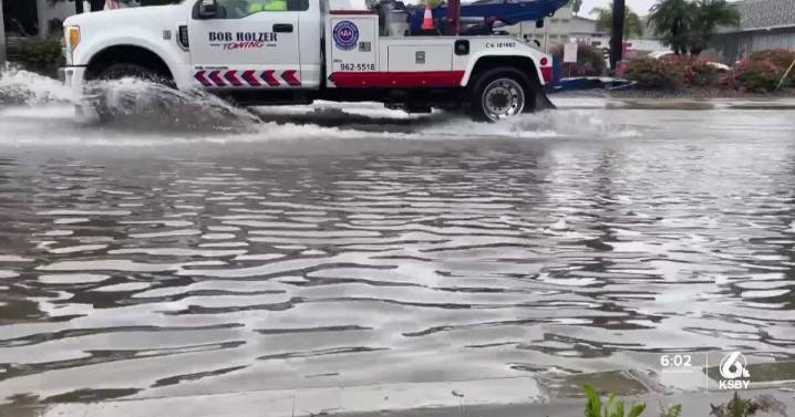 Santa Barbara gets brunt of storm with flooded downtown streets