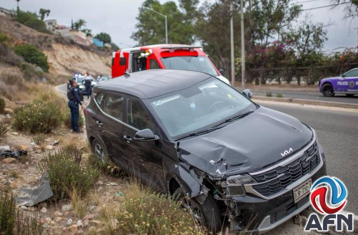 Conductora salió el camino en la rampa Buena Vista