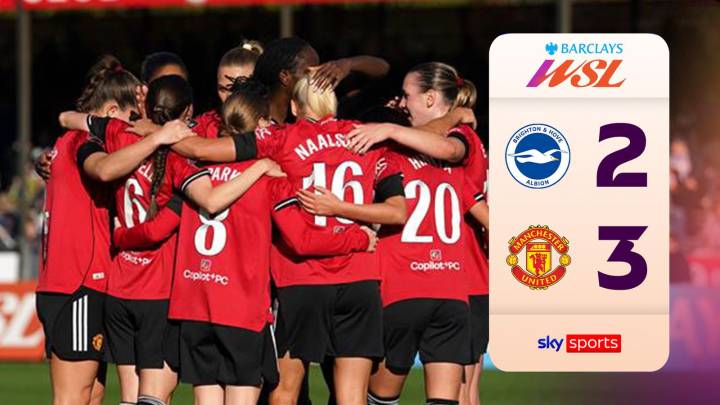 Brighton 2-3 Manchester United | Women's Super League highlights
