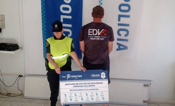 Villarino: lo detuvieron luego de amenazar a su pareja con un arma de fuego