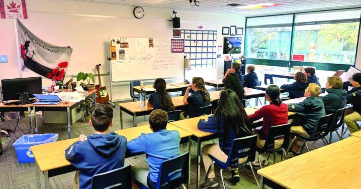 Why are 13-year-olds studying at Okanagan College?