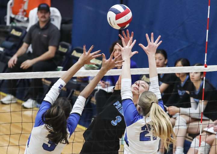 3 stars of the game in 2025 Group 3 girls volleyball final between Princeton & Millburn