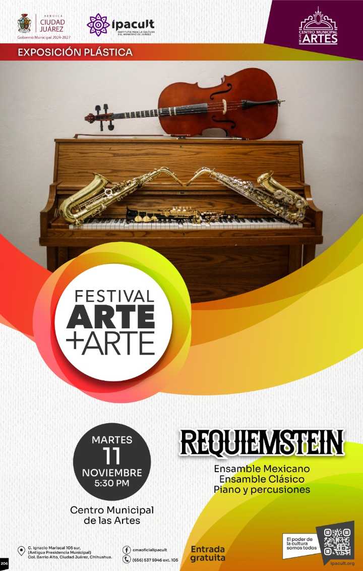 El Festival Arte+Arte presenta ensamble mexicano y función de títeres este martes en el CMA