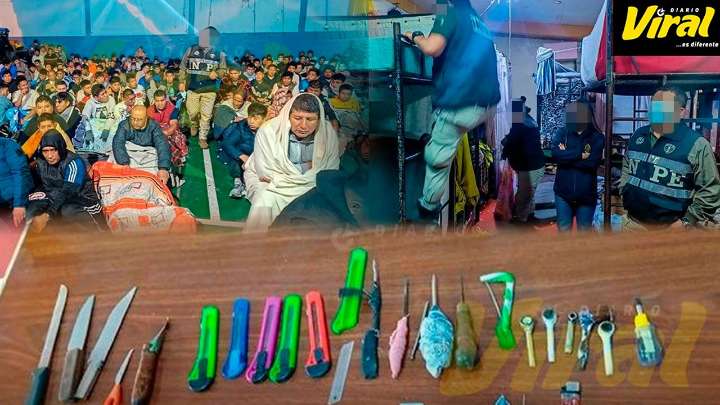 Incautan 40 objetos ilícitos en penal de Socabaya