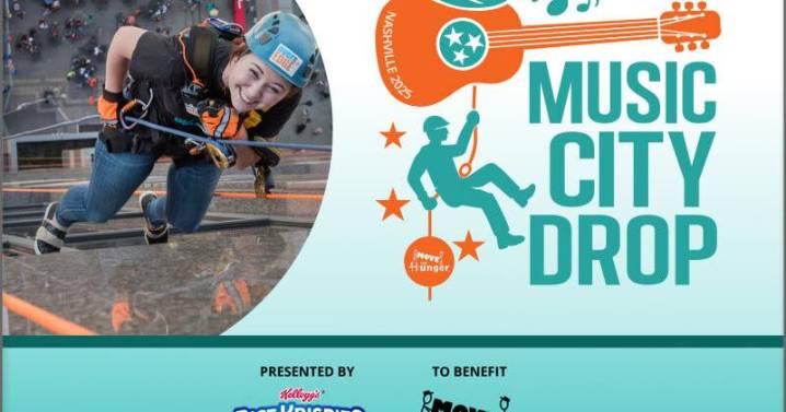Music City Drop Comes to Nashville: Rappel 20 Stories to Fight Hunger