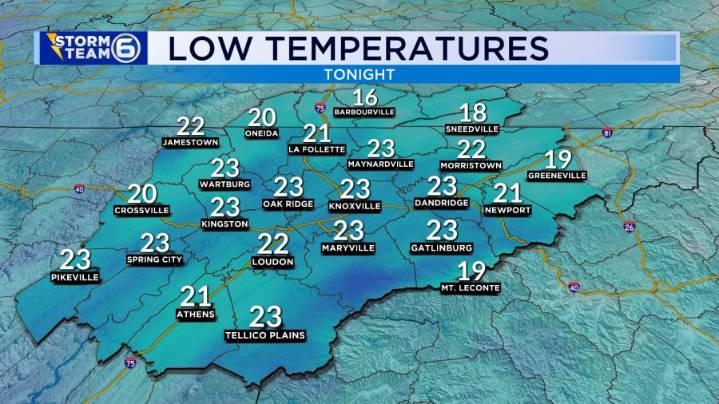 Freezing temperatures Friday night ahead of weekend rain chances