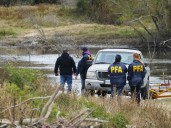 Caso Loan: rastrillan por primera vez una laguna cercana al campo de Caillava y Pérez