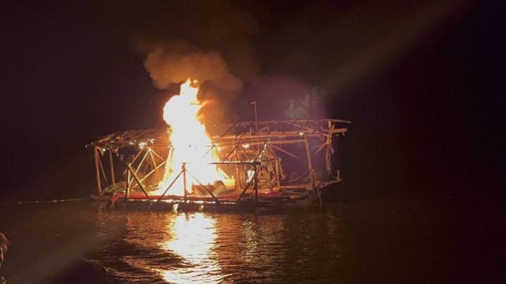 Destruyen balsas usadas para minería ilegal en Angostura, Bolívar