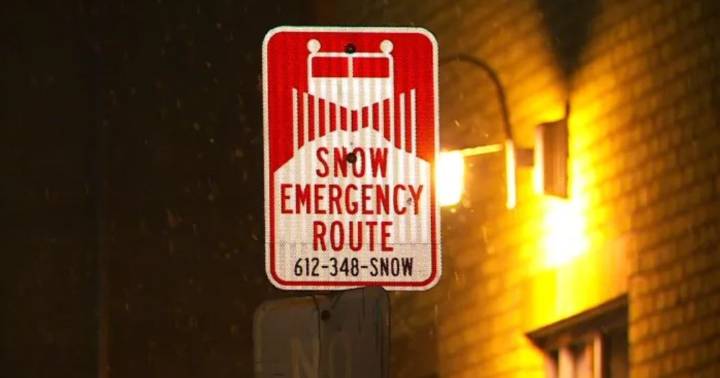 Snow emergencies declared in Minneapolis, St. Paul after weekend storm