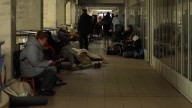 Ukrainians shelter in Kyiv metro during Russian missile attack