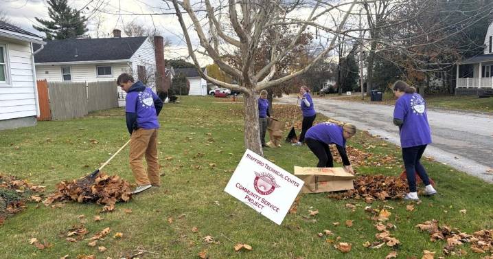 Stafford Technical Center students give back with leaf