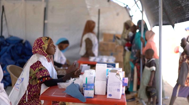 Injured, malnourished survivors from Sudan's al