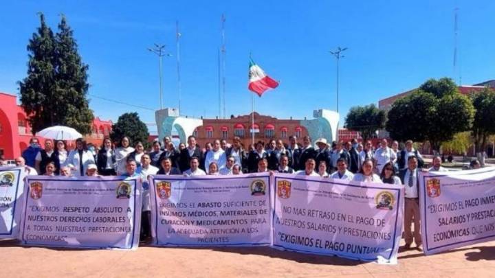 Marchará personal de salud hacia la CDMX: Reclaman pago de adeudos y abasto pleno de medicamentos e insumos