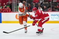 Red Wings’ rookie learning to adjust as game gets heavier, harder