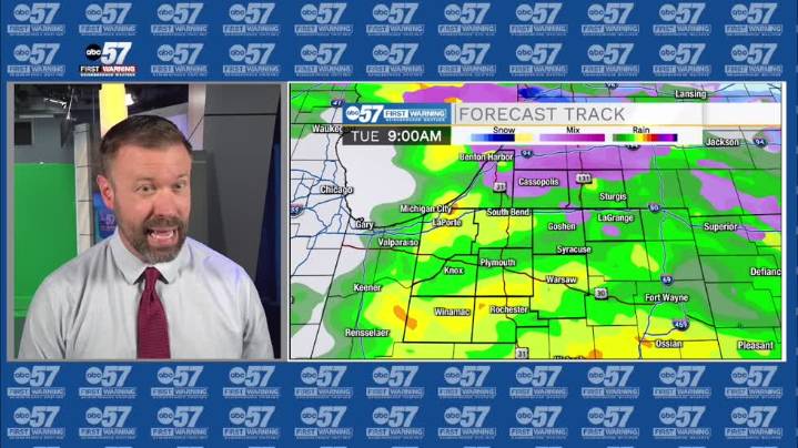 A cold rain to start Tuesday