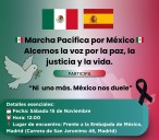 Mexicanos en Europa convocan protesta frente a la Embajada de México en Madrid por la grave crisis de desapariciones y violencia en el país