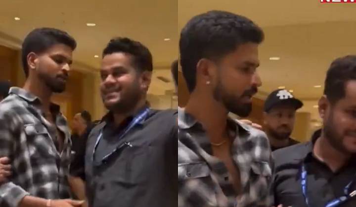 'Bhai Tumhara Kaam Hai..': Shreyas Iyer Loses His Cool At Bouncer As Fans Mob India Star At Shashank Singh's Birthday; Video
