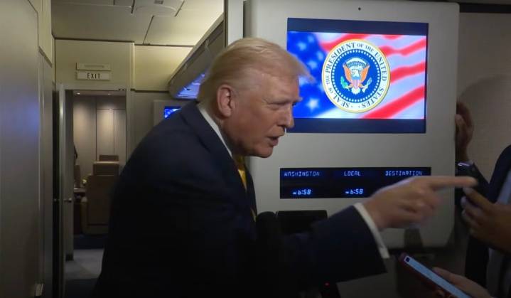 Trump Tells Reporter, "Quiet Piggy," When She Asks About Epstein Files